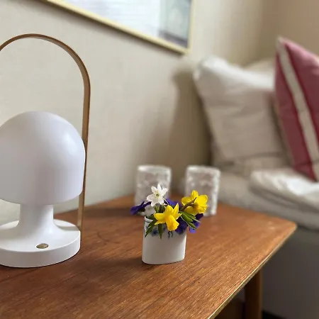 Skonne Vaerelser Med Adgang Til Pejsestue Og Have Apartment